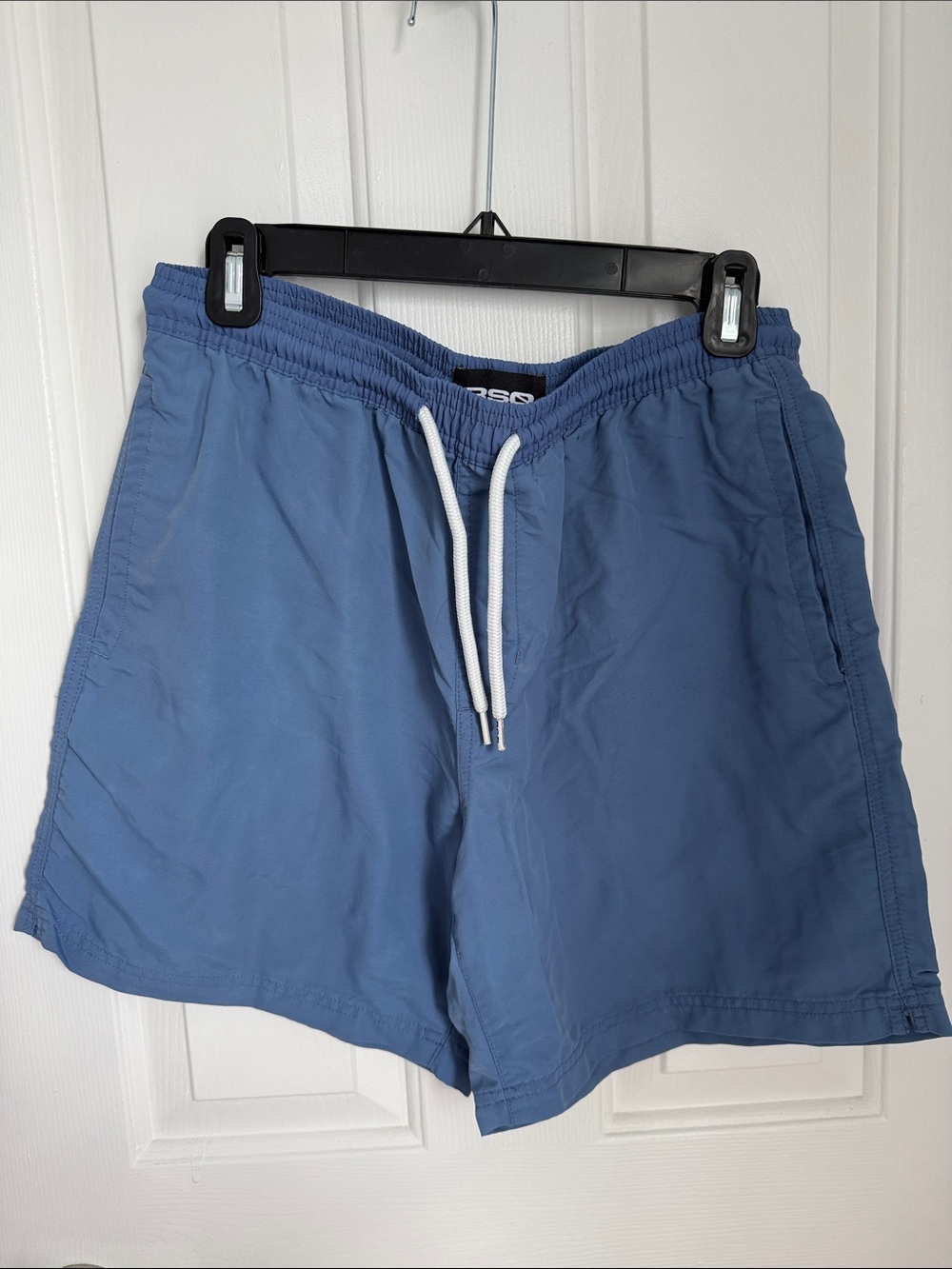 RSQ Men's Dusty Blue Nylon Drawstring Shorts